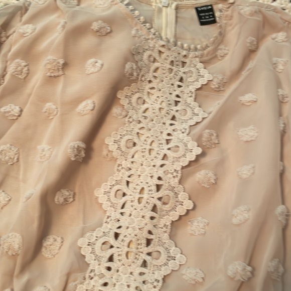 New without tag. Cream dress by Shein. Size small - Picture 2 of 5
